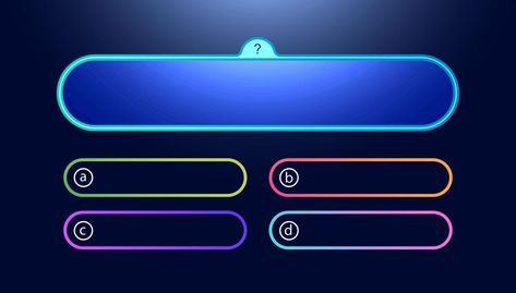 Vector question and answers template neon style 16:9 Wallpaper Backgrounds, Bulb Photography, Alphabet Flash Cards Printable, Gk Quiz Questions, Photo Editing Websites, Quiz Design, Gk Questions And Answers, Neon Style, Green Screen Background Images