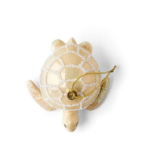 4.5" Christmas Brown Sea Turtle Glass Ornament by Place & Time | JOANN Ocean Ornaments, Ocean Paradise, Themed Ornaments, Turtle Ornament, Brown Sea, Holiday Gift Baskets, Sea Urchin, Festive Decor, Joanns Fabric And Crafts