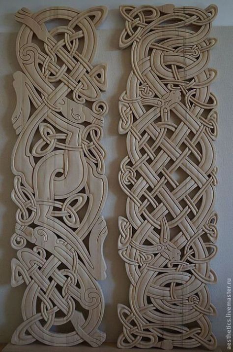 Arte Viking, Celtic Artwork, Viking Decor, Norse Tattoo, Viking Designs, Celtic Patterns, Wood Carving Designs, Celtic Knotwork, Nordic Art