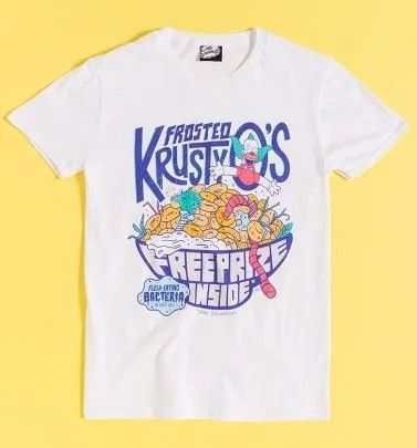 Cereal Box Design, Krusty The Clown, Mr Burns, Simpsons Shirt, Brand Colours, Simpsons T Shirt, Cereal Boxes, Retro Gifts, The Clown