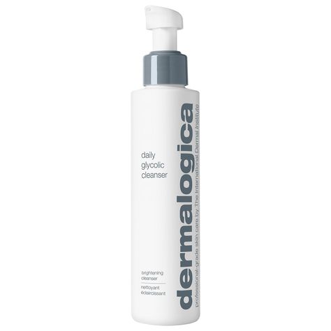 Daily Glycolic Cleanser - Dermalogica | Sephora Dermalogica Cleanser, Calendula Extract, Oily Skincare, Exfoliating Pads, Brightening Cleanser, Top Skin Care Products, Facial Cleansers, Animals Funny, Environmental Factors