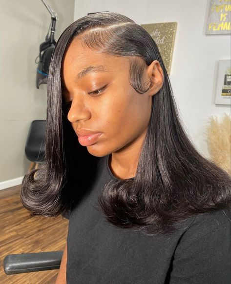 Leave Out Short, Short Sew In Hairstyles, Straight Weave Hairstyles, Sew In Hairstyles, Goddess Braids Hairstyles, Quick Weave Hairstyles, Braids Hairstyles Pictures, Protective Hairstyles Braids, Pretty Braided Hairstyles