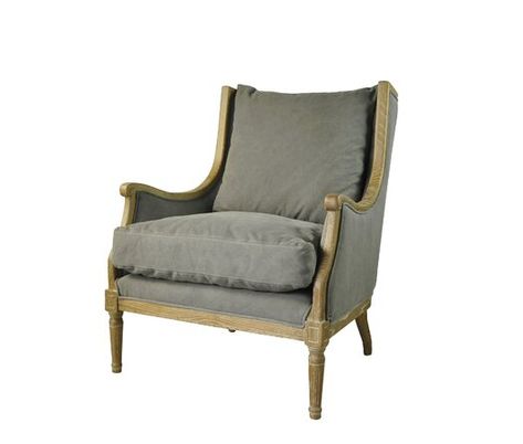 Laurel Foundry Modern Farmhouse Talmo 29" Wide Polyester Armchair - Wayfair Canada Country Armchair, Wood Details, Wingback Armchair, Interior Products, French Chairs, Wayfair Furniture, Wood Detail, Upholstered Arm Chair, Laurel Foundry Modern Farmhouse