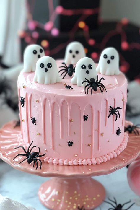 Haunted House Cake, Spooky Halloween Cakes, Halloween Cake Ideas, Vanilla Sheet Cakes, Cauldron Cake, Spooky Cake, Diy Cakes, Halloween Birthday Cakes, Easy Dessert Ideas