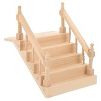 Miniature Staircase, Dollhouse Staircase, Playhouse Diy, Bean Bag Filler, Staircase Handrail, Mini Furniture, Stick Crafts, Outdoor Living Decor, Living Room Restaurant