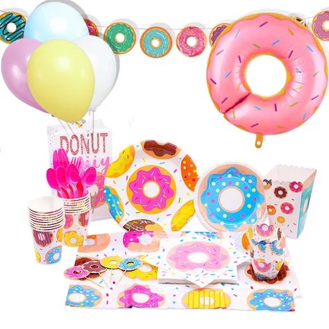 Donut Grow Up Birthday Party, Donut Birthday Party Decorations, Donut Party Supplies, Donut Party Decorations, Up Birthday Party, Donut Themed Birthday Party, Grown Up Parties, Birthday Donuts, Donut Birthday Parties