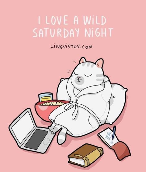 Illustration Doodle, Saturday Night Fever, Cat Comics, Funny Illustration, Dirty Dancing, Cat Quotes, Cat Drawing, Cartoon Cat, Crazy Cat Lady