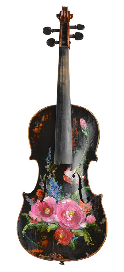 Painted Violin, Instrument Painting, Violin Painting, Old Violin, Painted Ukulele, Violin Photography, Instrument Art, Violin Design, Violin Art