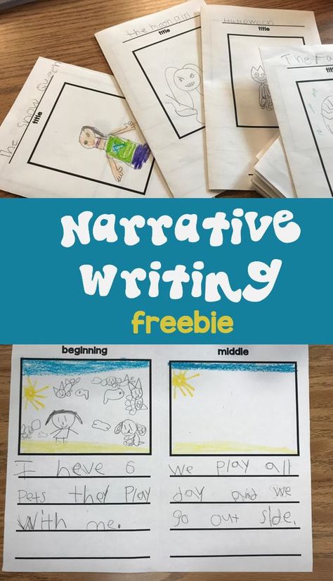 Personal Narrative Kindergarten, Narrative Writing First Grade, Mentor Text For Narrative Writing Kindergarten, First Grade Personal Narrative Writing, Narrative Writing Kindergarten, Sentence Frames, Writing Organization, Personal Narrative Writing, Write A Story