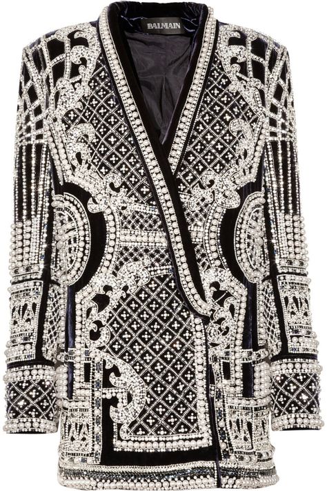 Balmain Crystal & Pearl Jacket Velvet Dinner Jacket, Pearl Jacket, Balmain Jacket, Balmain Blazer, Seoul Fashion Week, Embellished Jacket, Brown Blazer, Tuxedo Jacket, Brown Jacket