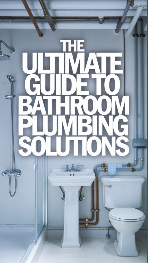 Uncover the secrets to a hassle-free bathroom experience with our Ultimate Guide to Bathroom Plumbing Solutions. This comprehensive eBook dives into expert advice on pipe maintenance, leak detection, and water-saving solutions, empowering you to tackle common issues and upgrades with confidence. From DIY troubleshooting to professional installation tips, stay ahead of the game with our trusted resource for bathroom plumbing made easy.bathroom #plumbing #tips How To Plumb A Bathroom, Plumbing A Bathroom, Basement Bathroom Plumbing, Bathrooms Decor, Bathroom Top, Bathroom Plumbing, Small Bathrooms, Basement Bathroom, Clever Storage Solutions