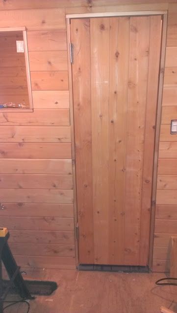 Custom Sauna, Sauna Door, Door Handle Diy, Mobile Sauna, Building A Sauna, Sauna Diy, Build A Frame, Door Plan, Sauna Design