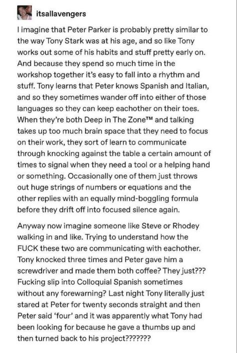 Marvel Headcanon Spiderman, Spider Man Headcanon, Superfamily Avengers Headcanons, Winterwidow Headcanon, Spiderman Headcanon, Spiderman Writing, Incorrect Quotes Marvel, Irondad And Spiderson Headcanons, Peter Parker Headcanon