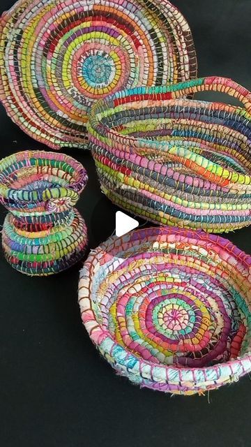 Rope Basket Tutorial, Italian Accent, Coil Basket, Useful Stuff, Basket Tutorial, Coiled Fabric Basket, Fiber Sculpture, Square Baskets, Basket Uses