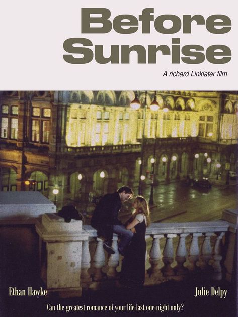 Before Sunrise vintage movie Poster Before Sunrise Movie, Before Trilogy, Septième Art, Dorm Posters, Movie Shots, Cinema Posters, Art Deco Posters, Before Sunrise, Poster Pictures