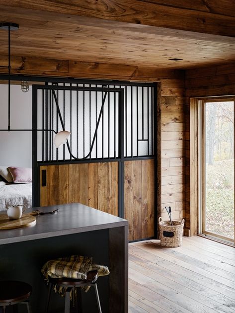 Slide Bedroom, Sliding Bedroom Doors, Barn House Conversion, Barn Remodel, Stable Style, Barn House Interior, Converted Barn, Wooden Barn, Barn Conversion