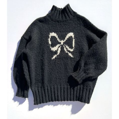 The Dainty Bow Trend Arrived Just in Time for the Holidays| domino Sweater Painting, Painting Anime, Sweater Streetwear, Streetwear Sweater, Camila Morrone, Bow Sweater, Vintage Pullover, Casual Sweater, Dolce E Gabbana