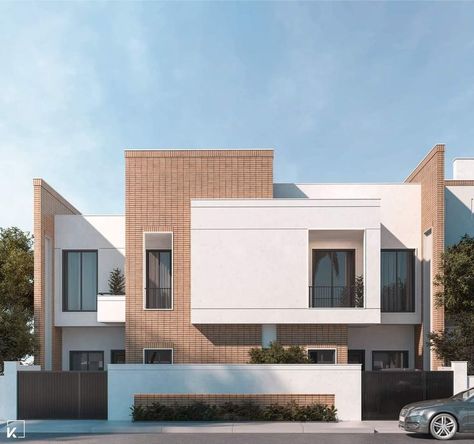 G 2 Elevation Design, Ground Floor Elevation, Villa Facade Design, Indian House Exterior Design, Modern Brick House, Front Elevation Design, Architecture Garden, Commercial Design Exterior, Facade Architecture Design