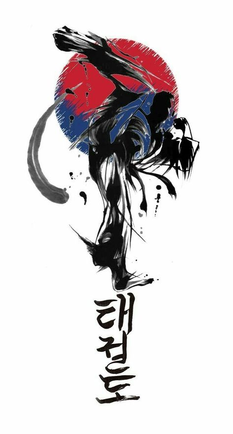 Taekwondo Tattoo Ideas, Martial Arts Tattoo Ideas, Martial Arts Wallpaper, Taekwondo Tattoo, Taekwondo Art, Martial Arts Tattoos, Guerriero Samurai, Japanese Tattoo Symbols, Japanese Wallpaper Iphone