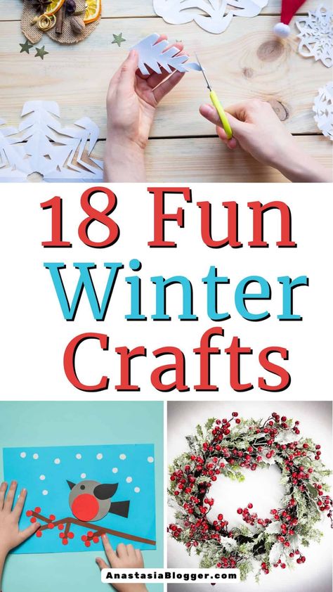 Easy Winter Crafts for Teens Winter Crafts For School Age Kids, Winter Crafts For Teens, Winter Crafts For Kids Elementary, Diy Winter Crafts, Winter Craft Ideas, Easy Winter Crafts, Fun Winter Crafts, Winter Diy Crafts, Winter Decorations Diy