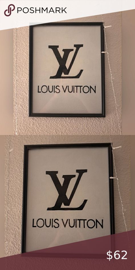 Louis Vuitton LV Luxury Painting Framed Wall Art/Wall Decor - Handmade Lv Painting, V Painting, Luxury Painting, Luxury Paints, Black Louis Vuitton, Canvas Art Quotes, Lv Logo, Color Frame, Glass Cover