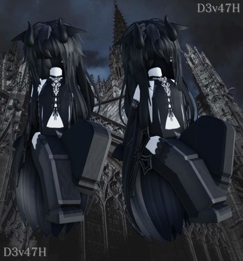 Group! (^_-) : https://www.roblox.com/groups/16187010/M71loe#!/store Gothic Roblox Avatar Codes, Gothic Roblox Avatar, Gothic Fashion Victorian, Roblox Emo Outfits, Emo Roblox, Roblox Ava, Emo Roblox Avatar, Outfit Roblox, Outfits Roblox