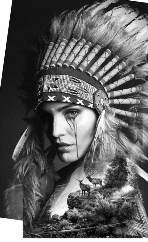 India Americana, Indian Girl Tattoos, Indian Skull Tattoos, Native American Tattoo Designs, Native American Drawing, American Indian Girl, American Indian Tattoos, Native American Tattoo, Native American Tattoos