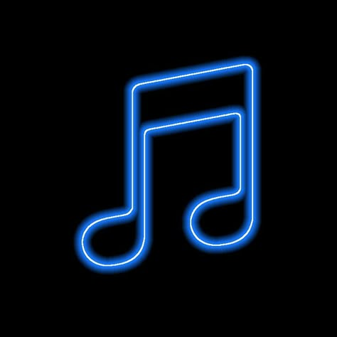 Neon Photo Logo, Neon App Icons Music, Neon Blue App Icons, Ios App Logo, Signs Wallpaper, Icon Changer, Blue Aesthetic Dark, App Store Icon, Mobile App Icon