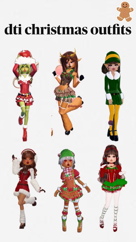 dti christmas Grinch Dti Outfit, Dti Reindeer Fit, Elf Dti Outfit, Dti Winter Theme Outfit, Holiday Dti Outfit, Winter Dti Outfits, Dress To Impress Christmas Outfit, Christmas Dti Outfits, Christmas Dress To Impress