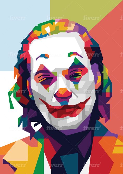 Colour Pop Art, Pop Art Portraits Faces, Pop Art Portraits Celebrities, Joker Pop Art, Wpap Art Design, Wpap Portrait, Cool Pop Art, Superhero Pop Art, Pop Art Face