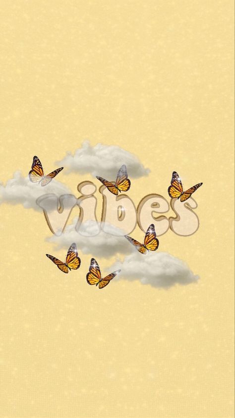 Trendy Teen Wallpapers, Preppy Wallpaper Butterfly, Butterfly Pastel Wallpaper, Yellow Butterfly Wallpaper Aesthetic, Nice Butterfly Wallpaper, Yellow Aesthetic Butterfly, Calligraphy Wallpaper, Teen Wallpaper, Rain Wallpapers