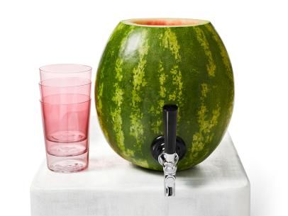 Watermelon Keg, Watermelon Wine, Watermelon Punch, Pool Drinks, Orange Vodka, Apple Corer, Watermelon Rind, Watermelon Recipes, Watermelon Juice