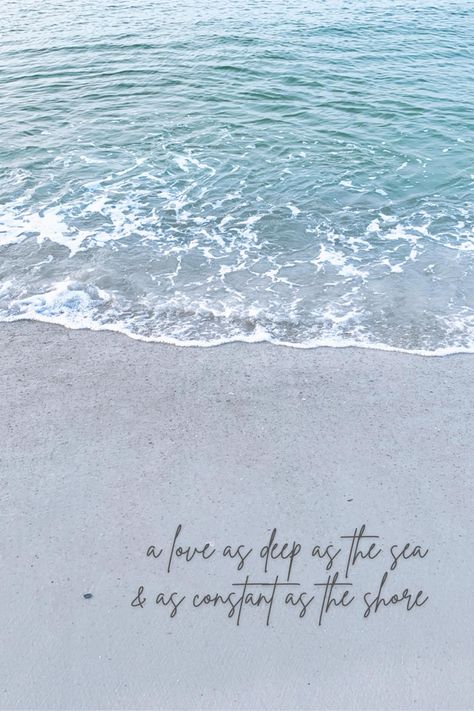 Waves And Love Quotes, Quotes About The Sea And Love, Ocean Couple Quotes, Sea Love Quotes, Ocean Love Quotes, Quotes On Sea Waves, Beach Lyrics, Sea Quotes Beach Instagram, Beach Love Quotes Couples Ocean