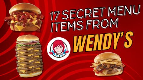 17 Secret Menu Items from Wendy's Hipster Edits, Asiago Chicken, Metallica Albums, Chili Cheese Burger, Fast Dessert Recipes, Frozen Beef, Sriracha Chicken, Secret Menu Items, Best Fast Food