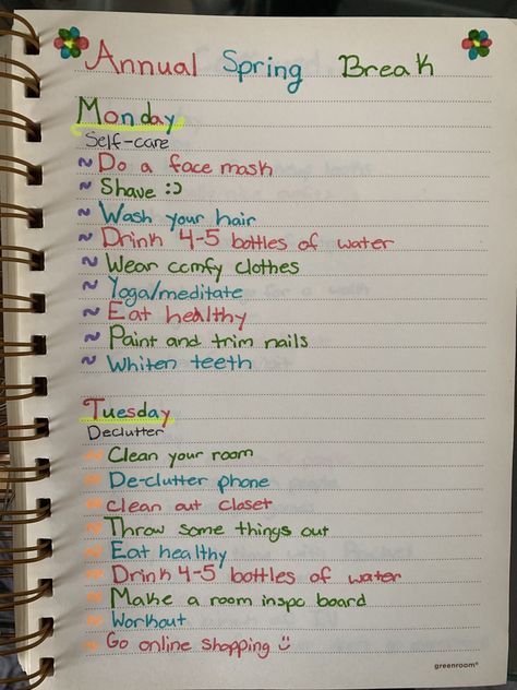 What To Do Over Spring Break, Spring Break To Do List, What To Do On Spring Break, Spring Break Things To Do, Spring Break Routine, Things To Do During Spring Break, Things To Do On Break, Things To Do Over Spring Break, Spring Break Glow Up