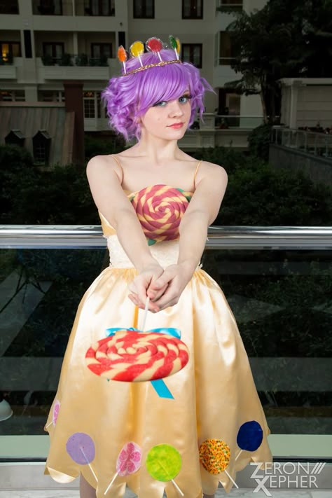 Princess Lolly Cosplay Candyland by HatterSisters on deviantART Princess Lolly Costume Diy, Lollipop Costume, Princess Lolly, Candyland Board, Candy Land Costumes, Queen Frostine, Candyland Lollipop, Candyland Board Game, Candy Costumes