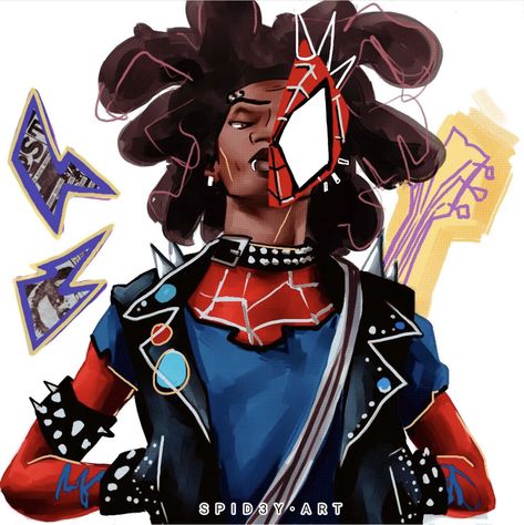 Punk Boy, Spider Punk, Miles Spiderman, Spiderman Art Sketch, Miles Morales Spiderman, Spiderman 3, Spiderman Artwork, Spider Art, Marvel Spiderman Art