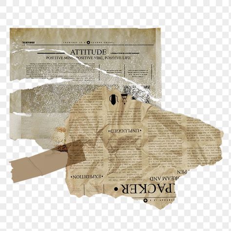 Aesthetic Pngs For Edits Vintage, Paper Scraps Png, Newspaper Aesthetic Png, Newspaper Png Aesthetic, Torn Newspaper Png, Vintage Png Aesthetic, Ripped Newspaper Png, Ripped Newspaper, Newspaper Png