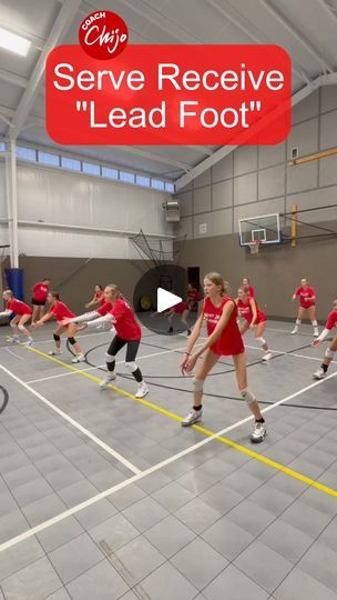 4.6K views · 105 reactions | Serve Receive "Lead Foot"
.
.
.
 #servereceive #volleyball #volleyballplayer #volleyballworld #volleyballplayer #sport #sports #volleyballlife #athletes #viralshorts #usa | coachchijo | coachchijo · Original audio Volleyball Training, Volleyball Games, Volleyball Team, Volleyball Players, Fitness Training, Volleyball, Audio, Sports, The Originals