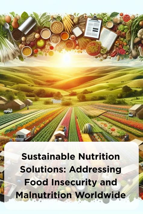 Sustainable Nutrition Solutions: Addressing Food Insecurity and Malnutrition Worldwide Sustainable Nutrition, Global Mental Health, Wellness Apps, Food Resources, Support Local Farmers, Food Insecurity, Nutrient Rich Foods, Nutrition Education, Healthy Eating Habits