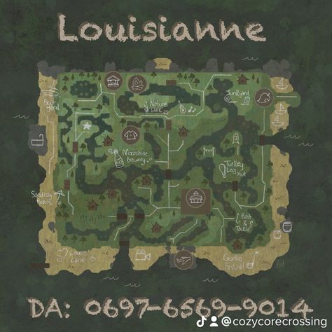 A swampcore island made for animal crossing new horizons. Acnh Town Dream Address, Acnh Map Layouts Natural, Acnh Fall Island Dream Address, Acnh Castlecore Dream Address, Anch Map Layout, Dark Academia Acnh Dream Address, Acnh City Core Dream Address, Acnh Academia Island, Acnh Forestcore Dream Address