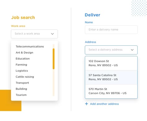 Website Drop Down Menu Design, Dropdown Menu Ui Design, Drop Down List Ui Design, Drop Down Menu Ui, Drop Down Menu Design, Dropdown Ui Design, List Design Layout, List Ui Design, Dropdown Menu Design