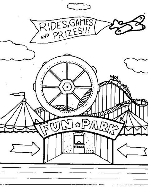 Welcome To Carnival Coloring Pages : Best Place to Color Funfair Drawing Easy, Carnival Drawing Easy, Fair Drawings Easy, Carnival Coloring Pages Free Printable, Carnival Doodles, Theme Park Drawing, Carnival Sketch, Amusement Park Drawing, Fair Drawings