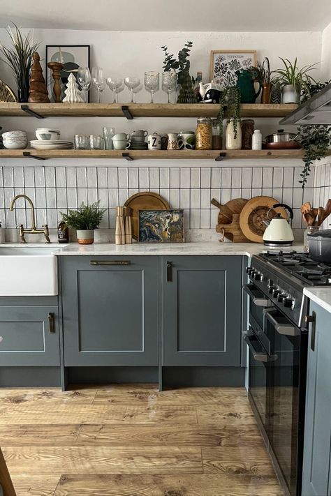 Kitchen Refurbishment, Tiny Kitchen Design, Modern Kitchen Design Luxury 2023, Dusk Blue, Blue Kitchen Cabinets, Modern Kitchen Design Luxury, Blue Kitchen, Kitchen Inspiration Design, Kitchen Plans