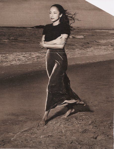 Sade on the beach Sade Adu, Quiet Storm, Diamond Life, Vintage Black Glamour, Marvin Gaye, Soul Music, Black Is Beautiful, The Wind, Timeless Beauty