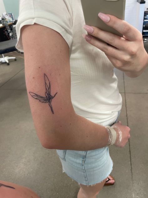 Fairy Tattoo Arm, Fairy Tattoo Simple, Fairy Arm Tattoo, Simple Fairy Tattoo, 2024 Tattoo, Tattoos Inspo, Small Tattoo Ideas, Tattoo Simple, Simple Tattoo