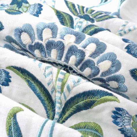 Belle Epoque Sapphire Forest | Fabric | Fabricut Blue Green Fabric, Forest Fabric, Fabric For Curtains, Drapery Fabric, Designer Fabric, Modern Floral, Curtain Fabric, Belle Epoque, Roman Shades