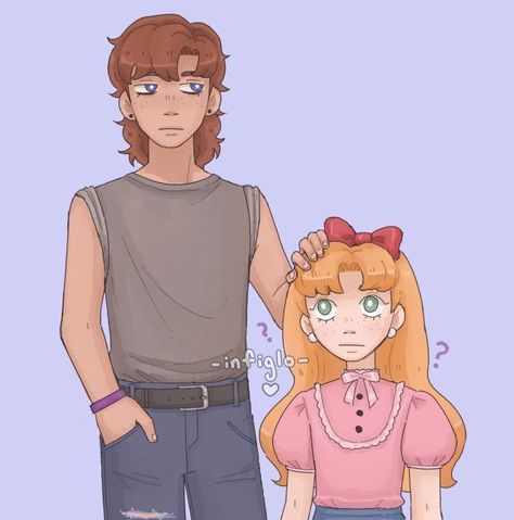 Michael And Elizabeth Afton, Afton Family Fanart, Fnaf Afton Family, Afton Fanart, Family Fanart, Adoptable Oc, Elizabeth Afton, Michael Afton, Hilarious Stuff