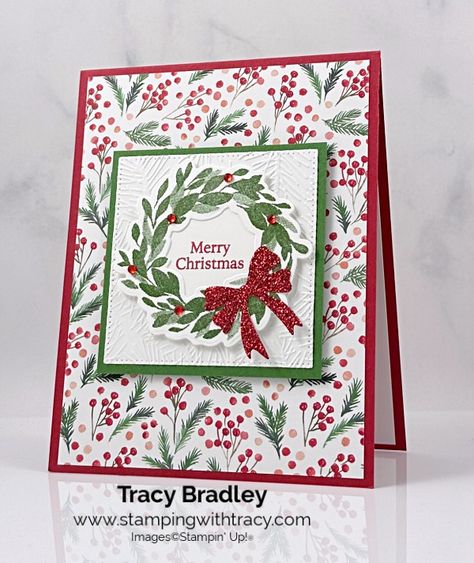 Stampin Up Wondrous Wreath Cards, Stampin Up Wondrous Wreath, All That Dies Stampin Up Cards, Stampin Up Cottage Wreaths Christmas Cards, Christmas Card With Wreath, Stamping Up Cottage Wreaths, Su Cottage Wreaths, Stamp It Up Christmas Cards, Stampin Up Cottage Wreaths Cards 2022