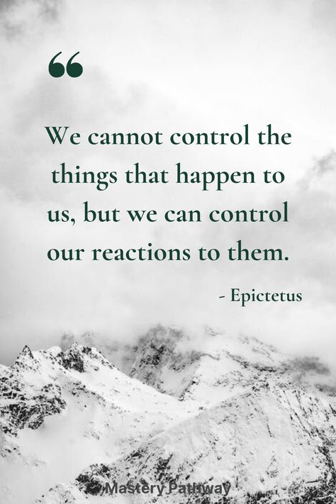 A Wonderful Quote by Stoic Philosopher Epictetus about Uncertainty and Things out of our control Stoisicm Quotes, Stoicism Quotes Wisdom, Choose Peace Quotes, Adaptability Quotes, Epictetus Quotes, Reaction Quotes, Stoic Wisdom, Control Quotes, Choose Quotes